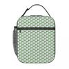 Golf Ball White Pattern Insulated Lunch Bag for Women Children Leakproof Food Boxes Thermal Lunch Box Tote