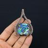 Abalone Shell Gemstone Pure Copper Wire Wrapped Designer Handmade Pendant Jewelry Gift For Her