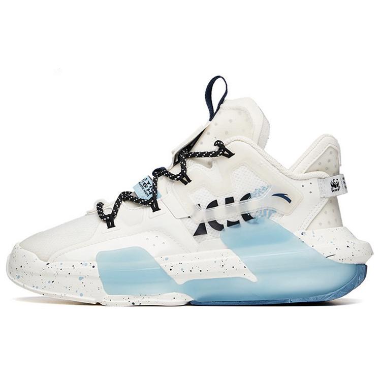 

Anta Domination 3.0 Abrasion Resistant Breathable Mid top Skateboard Shoes Women s White Blue Black 122138081-6 36
