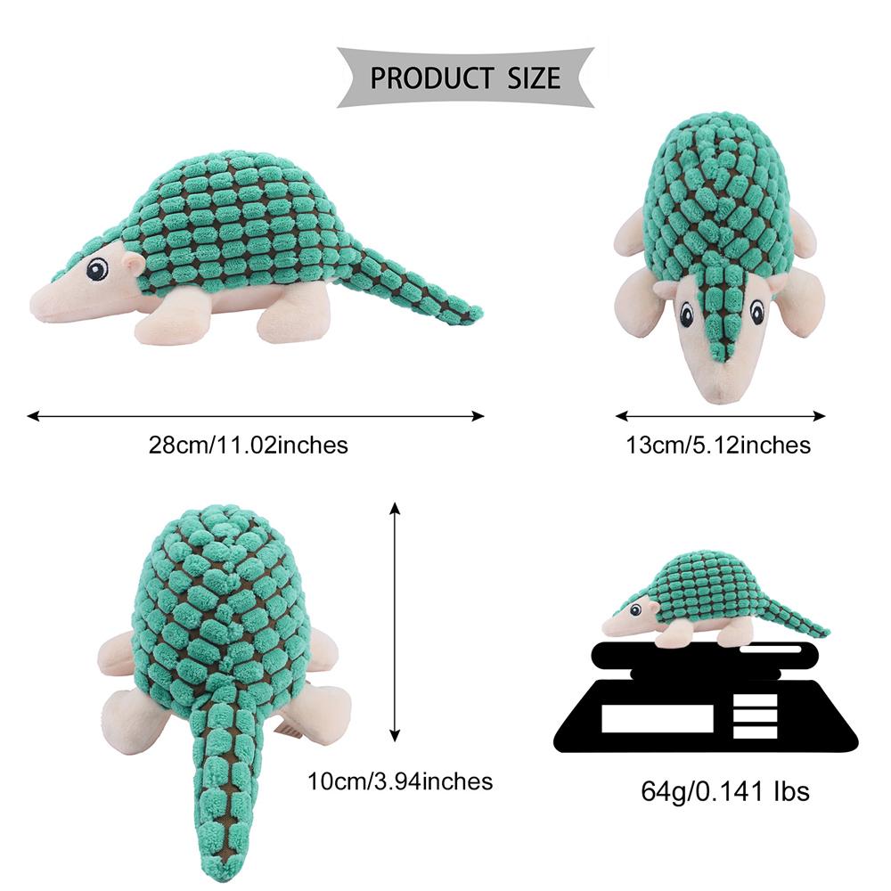 Artificial Plush Pangolin Pet Squeaky Sound Dog Toy Cute Animal Plush Small Dog Toy Puppy