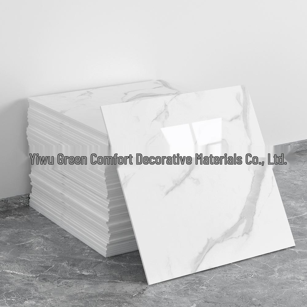 Self-Adhesive Pink Marble Wallpaper: Waterproof, Heat-Resistant Wall Sticker with Aluminum Plastic Panel