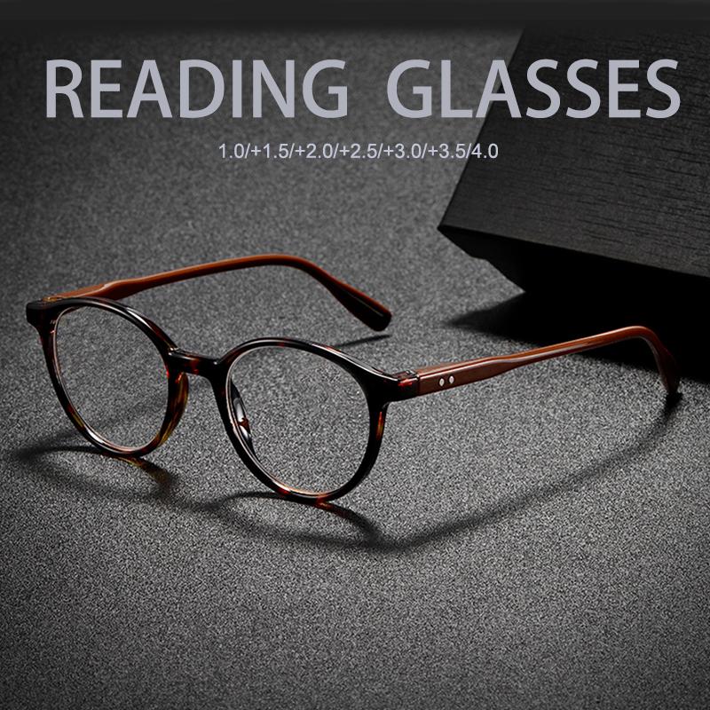 round Edge Anti-Slip Home Reading Glasses Clear Vision Suitable for Home Use Reading Newspapers And Electronic Devices 100-400
