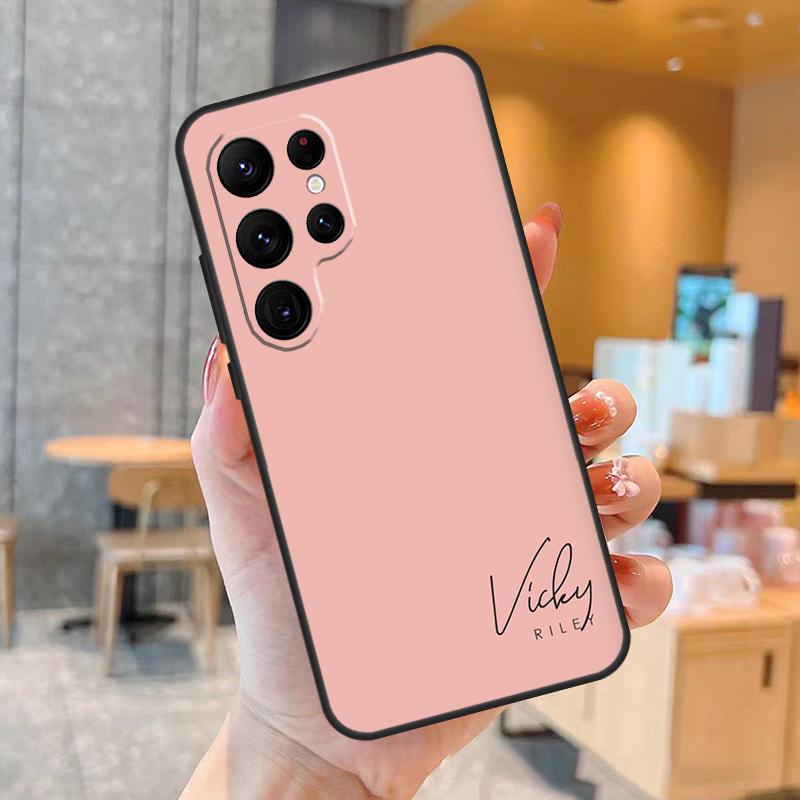 

Personalised pastel name initials Case For Samsung Galaxy S23 S22 S21 Ultra Plus S8 S9 S10 Note 10 20 Ultra S21 S20 FE Cover Galaxy S22