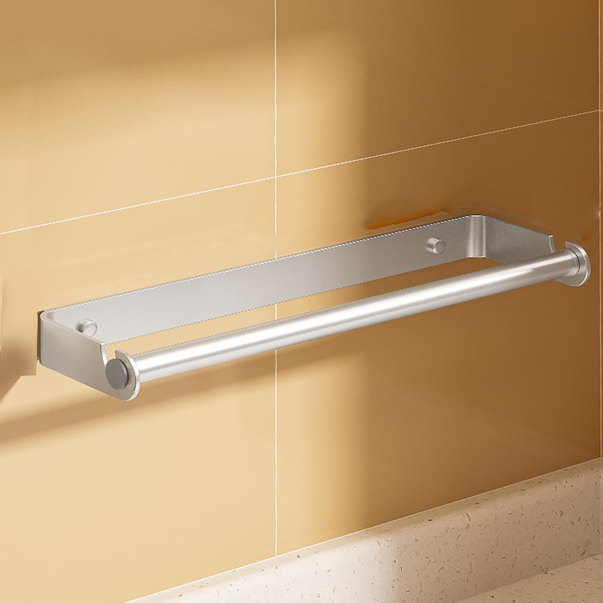 

Держатель для бумажных полотенец под шкафом из нержавеющей стали для кухонных полотенец, настенный вертикальный или горизонтальный держатель для пластиковой пленки серебряный