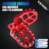 Electric Dirt Bike Foot Pegs CNC for ETM RTR/Lite Red, 7075-T7 Aluminum Alloy | Wider Anti-Skid Platform | Anodized Finish | Direct Fit | Easy