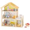 Viga Toys Dollhouse Wooden Set with Dolls and Accessories