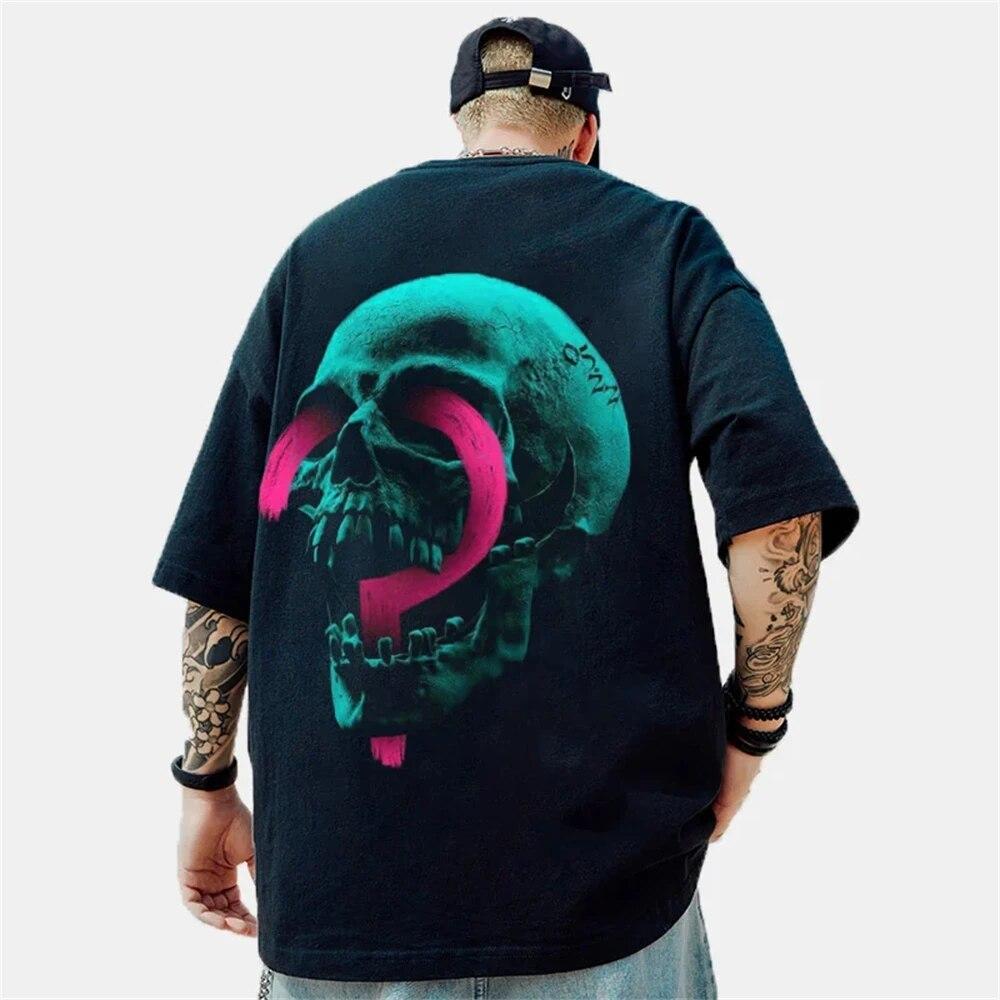 T-Shirt for Men's 3d DJ Monkey Print T Shirt Top Pullover Summer Vintage Fashion Casual Streetwear Oversized Male Clothing