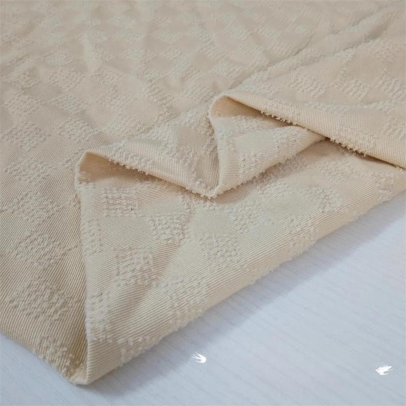 Jacquard Washed Pure Cotton Denim Fabric Vintage Crochet for Diy Sewing Jacket Shirt Dress Clothing Design Fabrics Cloth