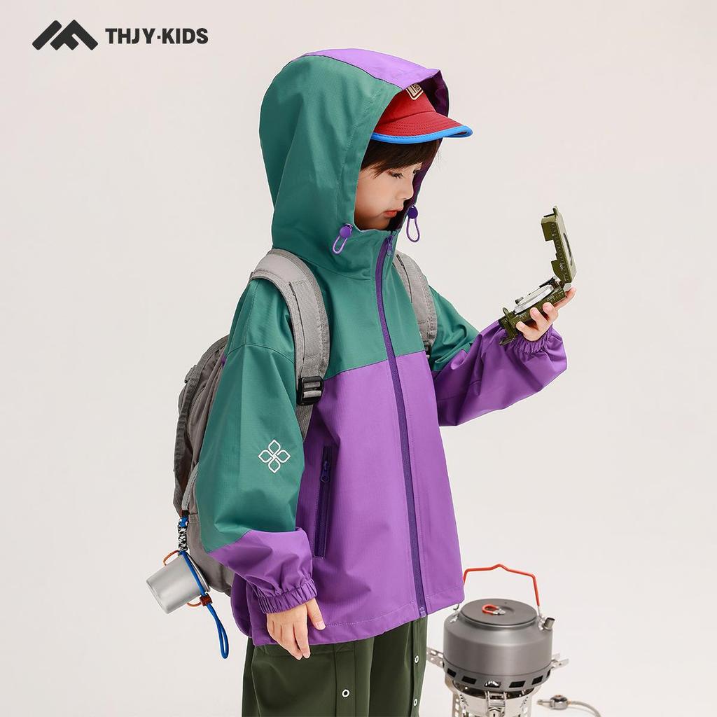 Autumn 2025 Boys' Fairy Tale Windbreaker: Waterproof, Windproof Outdoor Jacket for Kids