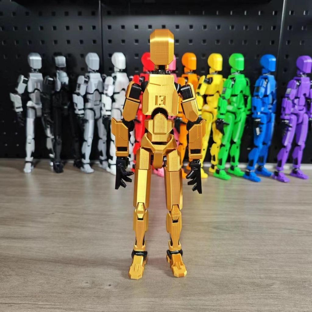(Assembly Completed )13 Action Figure Titan Multi-Jointed Movable Shapeshift Robot T13 Action Lucky Robot Figures Toys Kids Gift