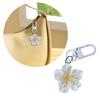 Elegant Keyring Portable Flower Bag Pendant Fashion Accessory Unique Bag Charm Acrylic Texture for Everyday Commuting