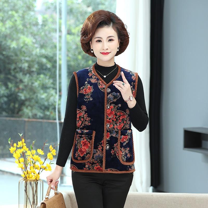 Women's clothing autumn and winter new velvet thickened vest thermal vest wear vest jacket