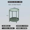 Iron Folding Side Table - Removable Tray for Living Room, Balcony & Tea Time - Dropshipping
