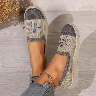 Mode Atmungsaktives Mesh Leichte Freizeitschuhe Damenmode Damen Slipper Ballerinas Schuhe auf flachen Schuhen