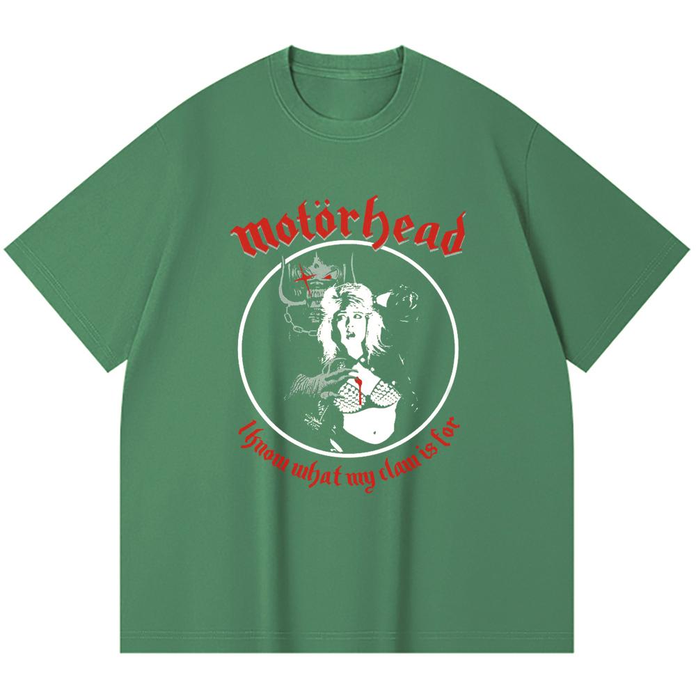 230 Gsm %100 Pamuk Heavy Metal Tişört Rock Grubu Popüler Müzik Baskılı Unisex Ağır Pamuk Tişört