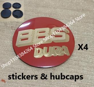 4pcs BBS DURA Logo 70mm Curved Surface Sticker Car Wheel Hub Center Cap Hub for BBS 0924 0924030 Center HubCaps