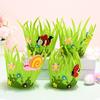 Easter Decorations Non-woven Fabric Round Egg Basket Easter Decorative Ornament