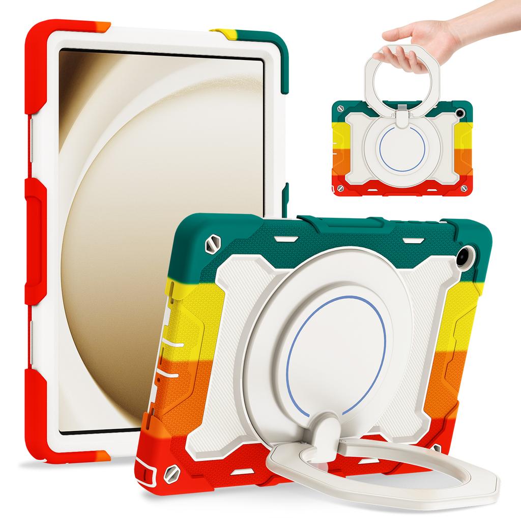 For Samsung Galaxy Tab A11+ Case with Kickstand PC + Silicone Shockproof Rugged Tablet Cover