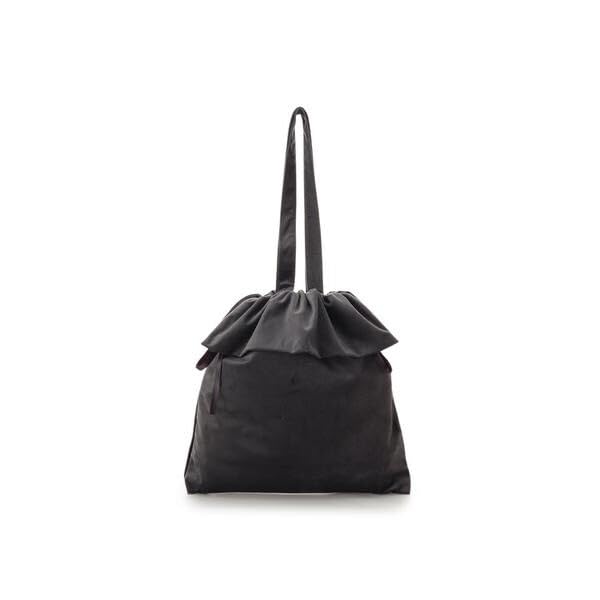 [Und Chouette] [Offiziell] Velours-Optik Kordelzug-Tragetasche, Rosa, Einheitsgröße