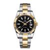 Start Men's Mechanical Watch Calendar Function Waterproof Watch Luminous Scale Dial Golden Watch