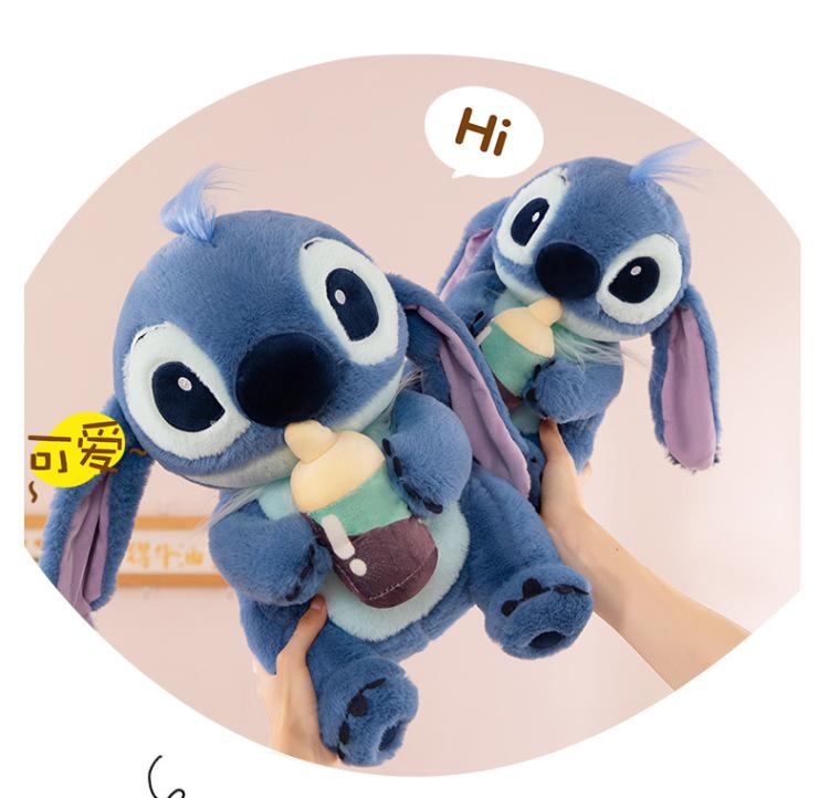 Stitch Plush Baby Bottle Toy - Creative & Cute Soothing Doll for Children