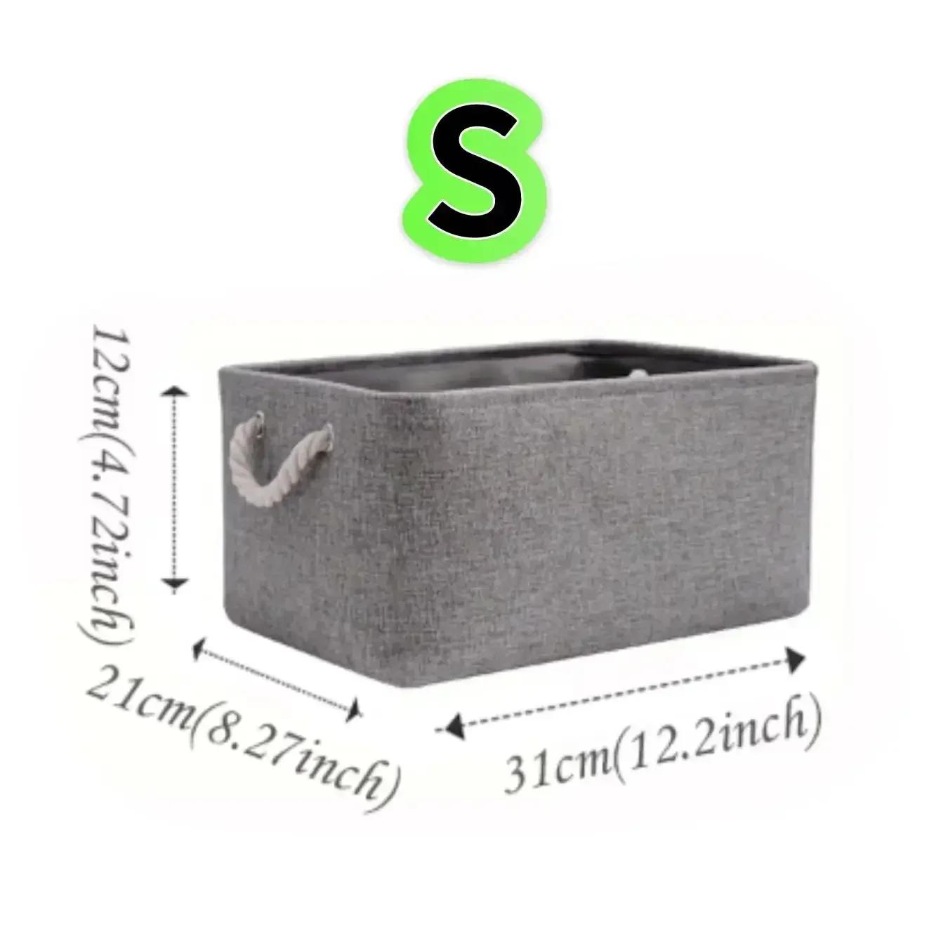 

Folding Sundries Storage Basket Large-capacity Linen Storage Organizer for Underwear Cloting Socks Baby Toys Books Storage Box