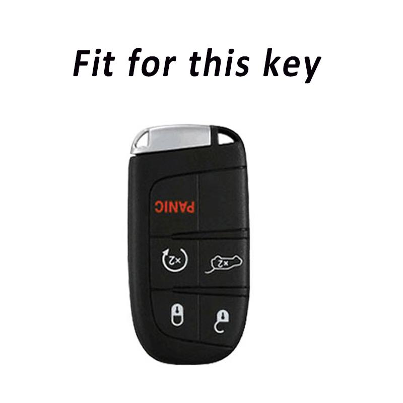 For Jeep Wk2 Kl Bu Mp Renegade Grand Cherokee Dodge Ram Charger 200 1500 Challenger Chrysler 300C Journey Tpu Car Key Case Cover