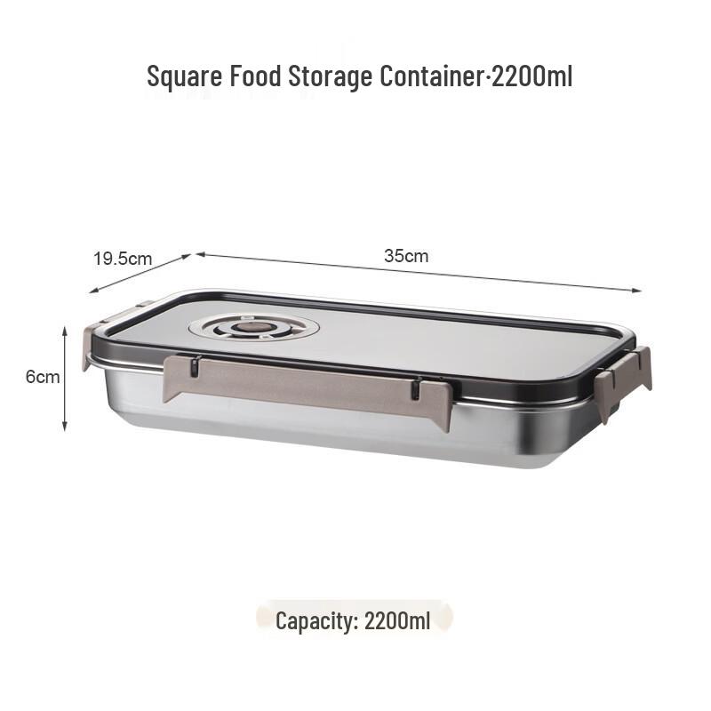 ZISIZ 304 Stainless Steel Sealed Food Storage Container
