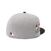 NEW ERA Cap 59FIFTY 2Tone MLB Chicago Cubs Side Patch Gray black 14562009 NER35C4087 7 1/4