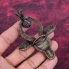African Amethyst Pendant Cow Face Pendant Gemstone Copper Wire Wrapped Jewelry