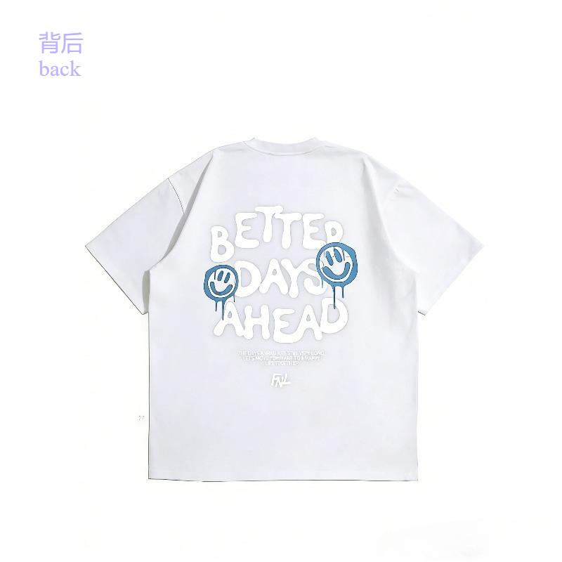 Unisex TShirt ONeck Casual Oversize Fashion 100 Cotton Tee Casual Clothes Summer Loose Fitness Breathable Streetwear Loose Fit S