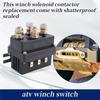 Relais Contacteur Solénoïde de Treuil 12V 500A + Kit Télécommande Sans Fil pour Treuil pour Camion Jeep ATV 5500-12000Lbs (500A)-M53K