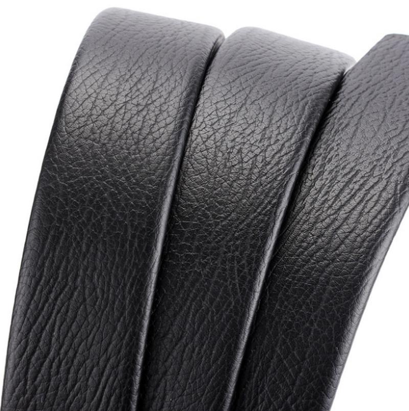 Men's Leather Automatic Buckle Belt Men's Belts Luxury Genuine Leather Belts Gifts