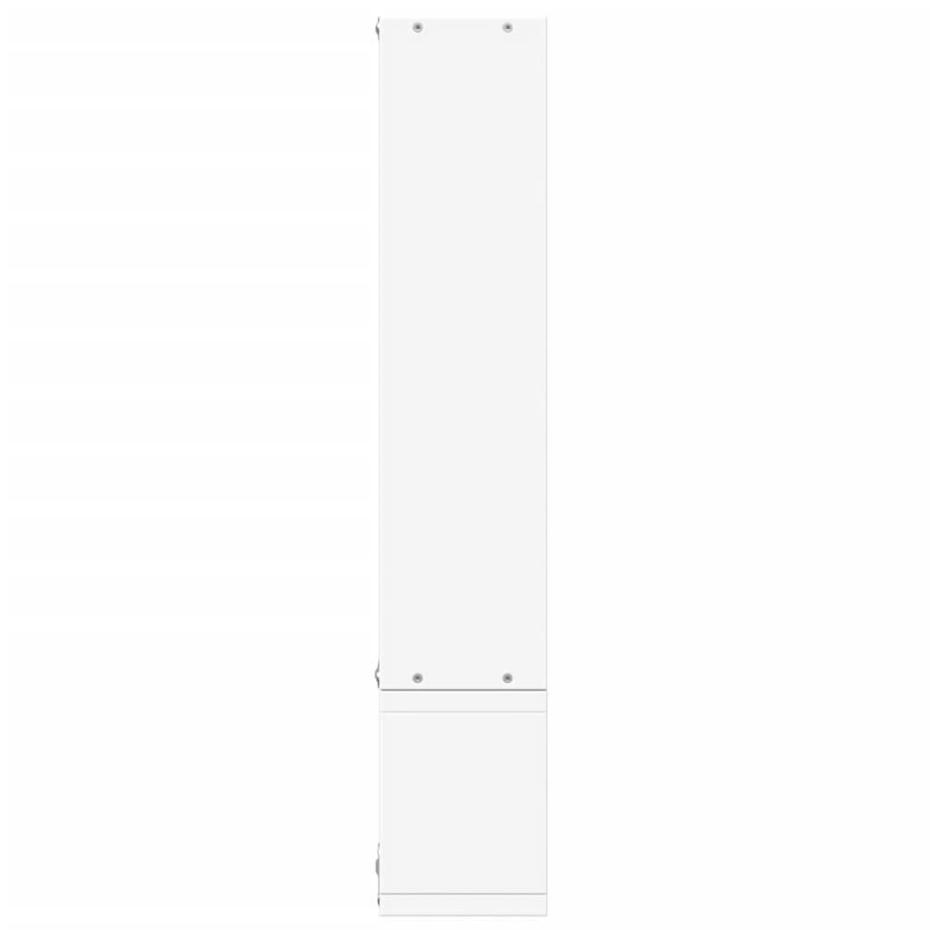 Vidaxl Wall Shelf, White, 96X12X64 Cm, Wood-Based Material