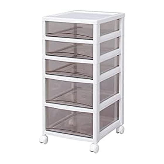 Iris Ohyama Super Clear Chest White/Clear Brown SCE-320