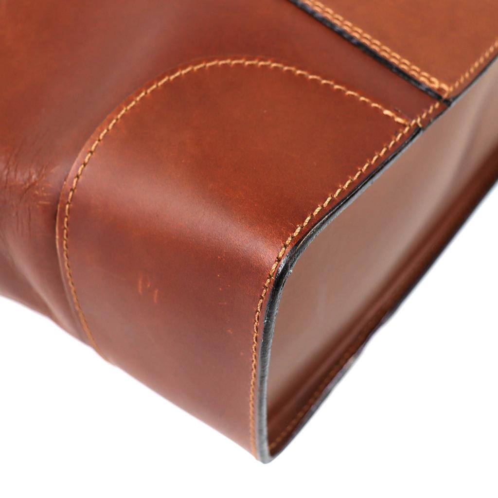 Very Good RED BRIDGE Business bag Genuine Leather Doctor's Bag Brown mens Used
