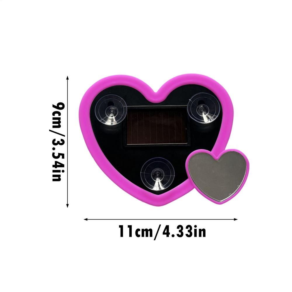 

Suction Cup Car Interior Decorative Lamps Love Heart Shape Atmosphere Lamp Light Solar Powered Auto LED Ambient Lights