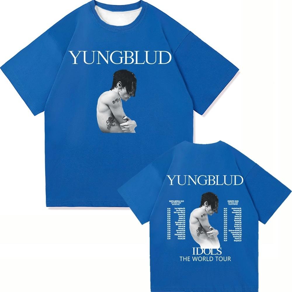 Yungblud Idols World Tour 2025 T Shirt New Fashion Men/Women Hip Hop Aesthetic Wings PUNK T-shirt Cool Tees Shirts
