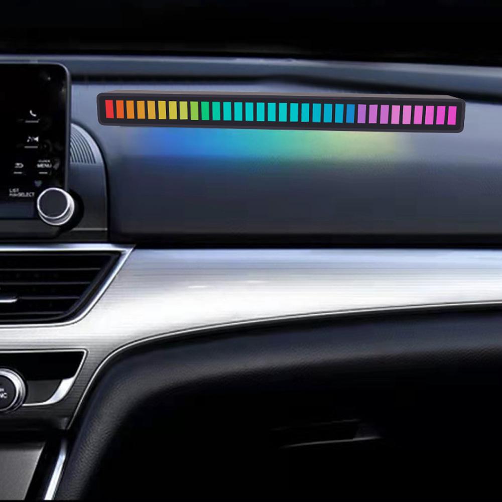 RGB Music Sound Control LED Light App Control Pickup Voice Activated Rhythm Lights Color Ambient LED Light Bar Ambient Light NEW