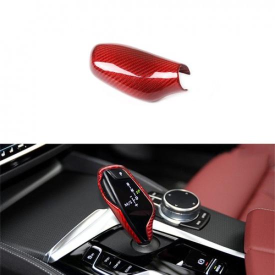 Real Carbon Fiber Car Center Gear Shift Knob Case For BMW 5 6 7 G30 G11 G32 18+
