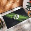 VfL Wolfsburg FC Fußball Muster Weicher Teppich Rutschfester Indoor Bodenbelag Sport Dekor Matte für Schlafzimmer