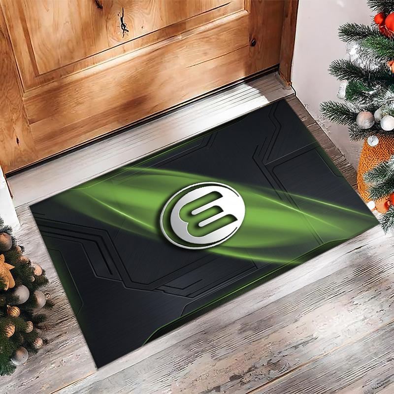 VfL Wolfsburg FC Fußball Muster Weicher Teppich Rutschfester Indoor Bodenbelag Sport Dekor Matte für Schlafzimmer