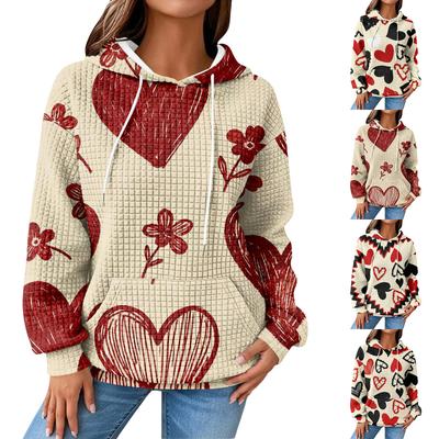 Women's Knit Hoodie , Long Sleeve Pullover with Pocket, Casual Loose,Fit Sweatshirt for Daily Wear/Outdoor