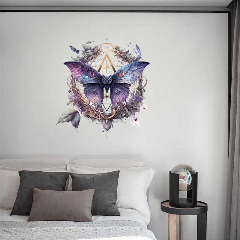 Halloween Wall Stickers Skull Skeleton Butterfly Star Devil Horror Scary Home Party Decoration Vinyl Decals for Kids Room WC Toilet Decor