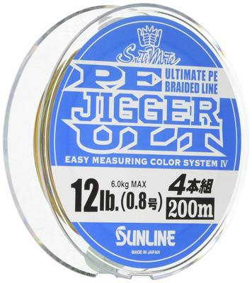 SUNLINE Saltymate Jigger ULT PE Line, 4-Piece Set, 300m, 0.8, 12lb