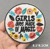 Love Nature Patch Magic Mushroom Embroidery Patches For Clothing Diy Iron-On Stickers Appliques Flowers Stripes