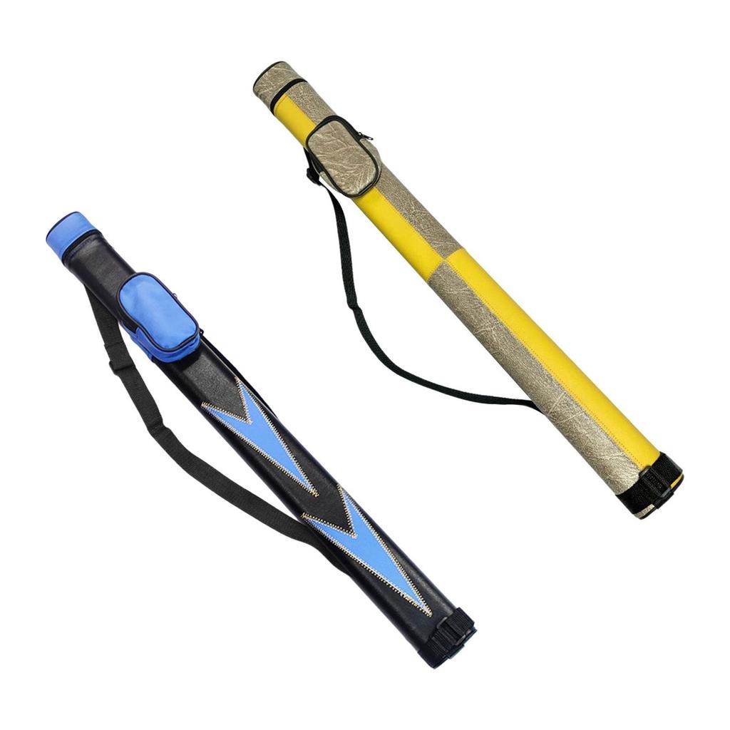 Pool Cue Case, Protective Pouch Easy to Carry Compact PU Leather Lightweight Billiard Pool Cue Stick Carrying Bag