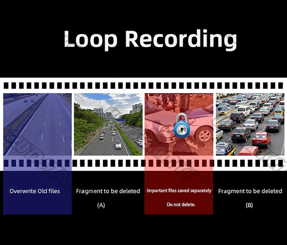 1080P Camera For Car WIFI APP Dual Lens Dash Cam For Cars Video Recorder Front and Inside Camera For Vehicle Car Accessory