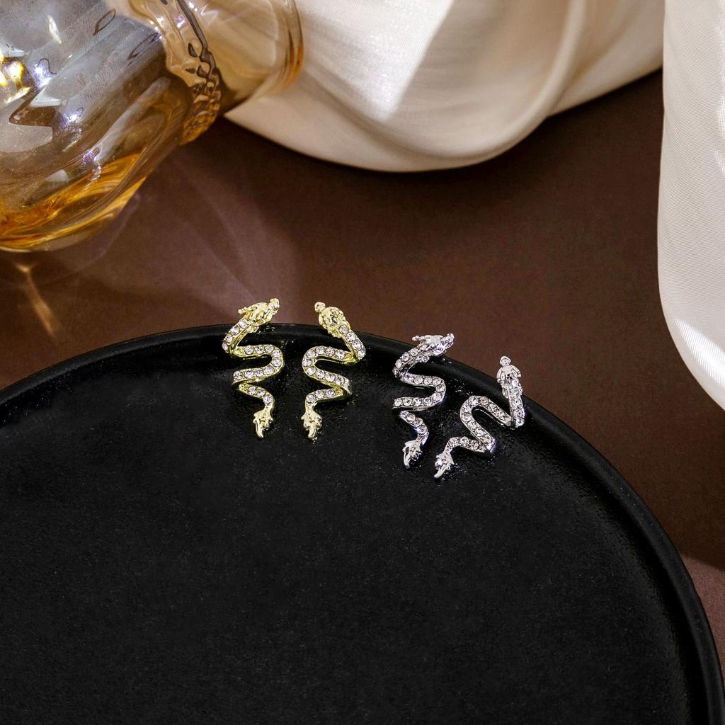 Chinese Style New Year'S Birth Year Dragon Year Take Off Earrings, High-End Light Luxury Diamond-Encrusted Dragon Earrings