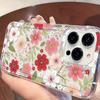 Spring Fresh Flowers Transparent Air Cushion Phone Case for iPhone 17 Pro Max, 16, 16 Pro, 15, 13